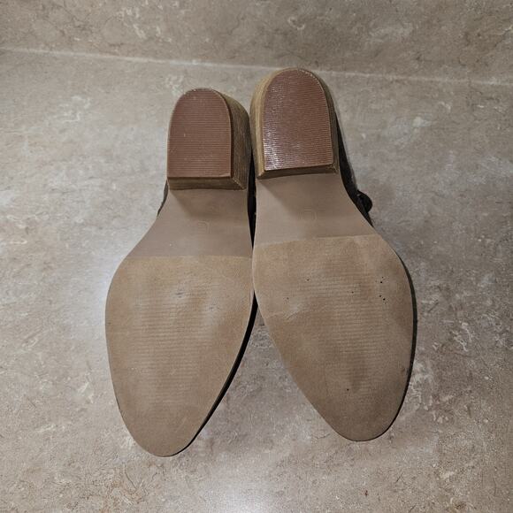 Boutique By CORKYS Booties womens SZ 8 Suede Cutout Ankle Boot Festival Fair - Picture 11 of 11